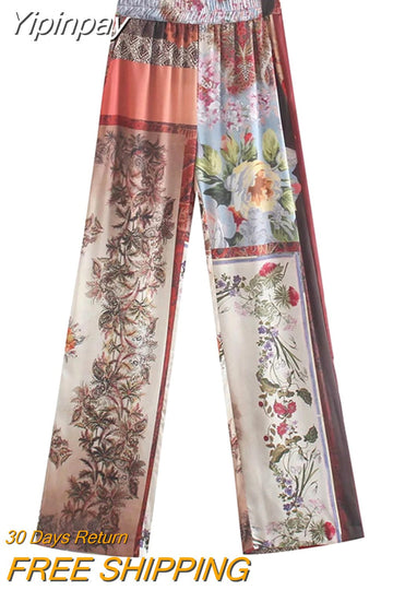 Yipinpay Women Blouse Patchwork Long Woman Kimono Vintage Print Belt Long Sleeve Kimonos Summer 2023 Japanese Beach Kimono Top